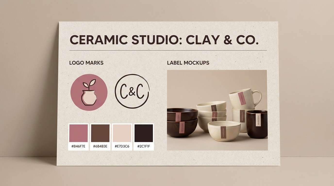 ceramic brand board earthy mauve