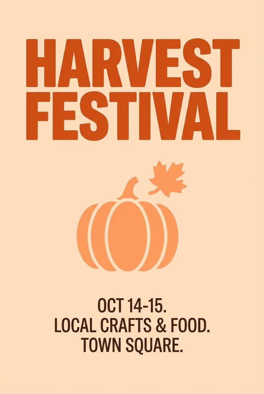 seasonal event poster