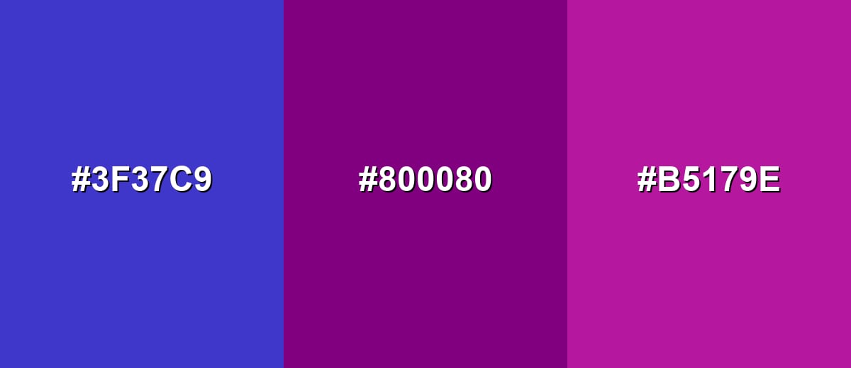 analogous color for purple-color