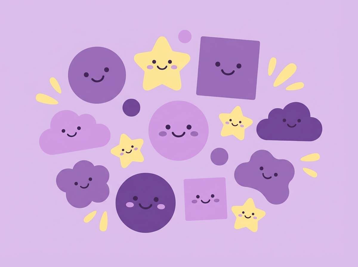 kids wall art in lilac