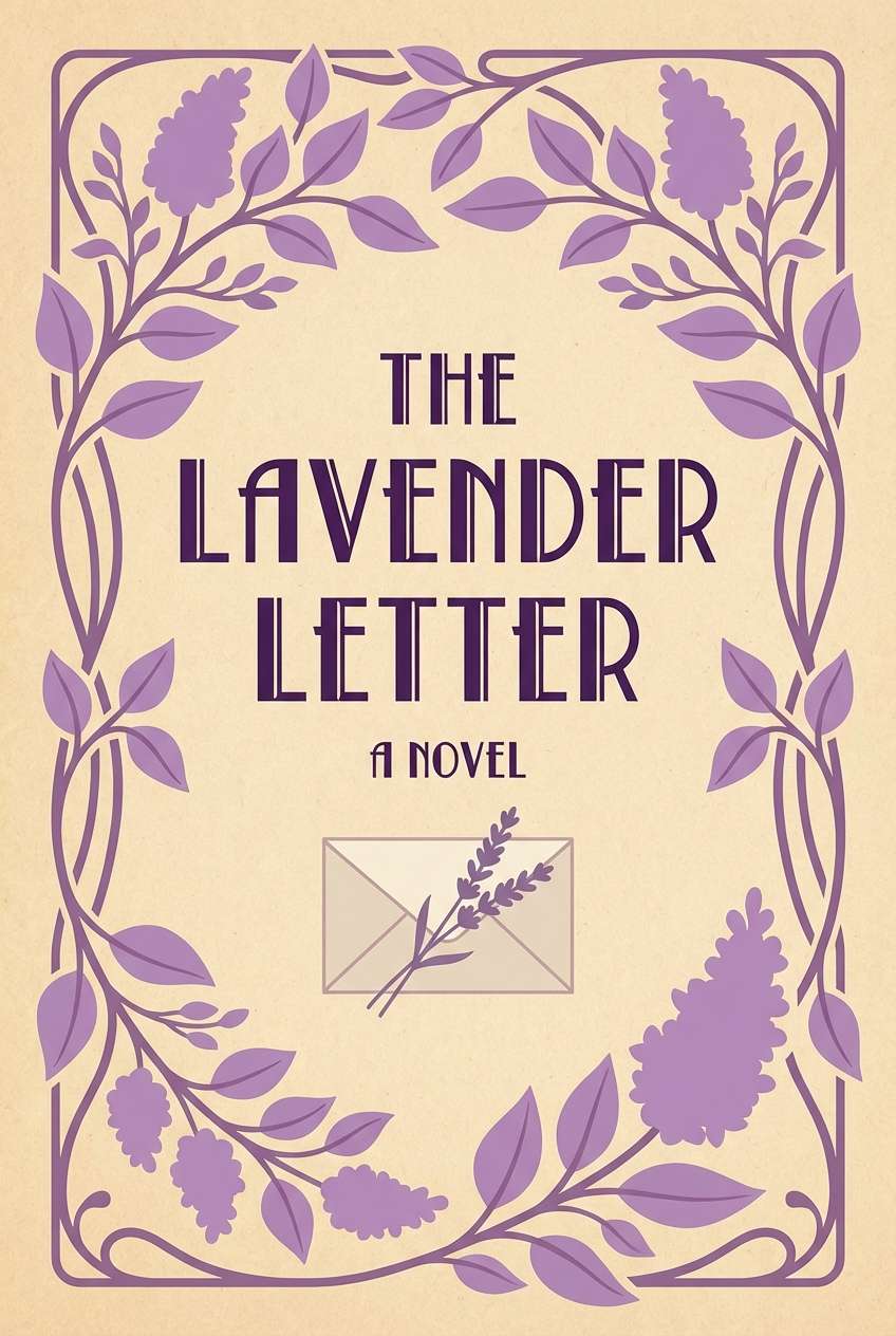 lilac book cover design
