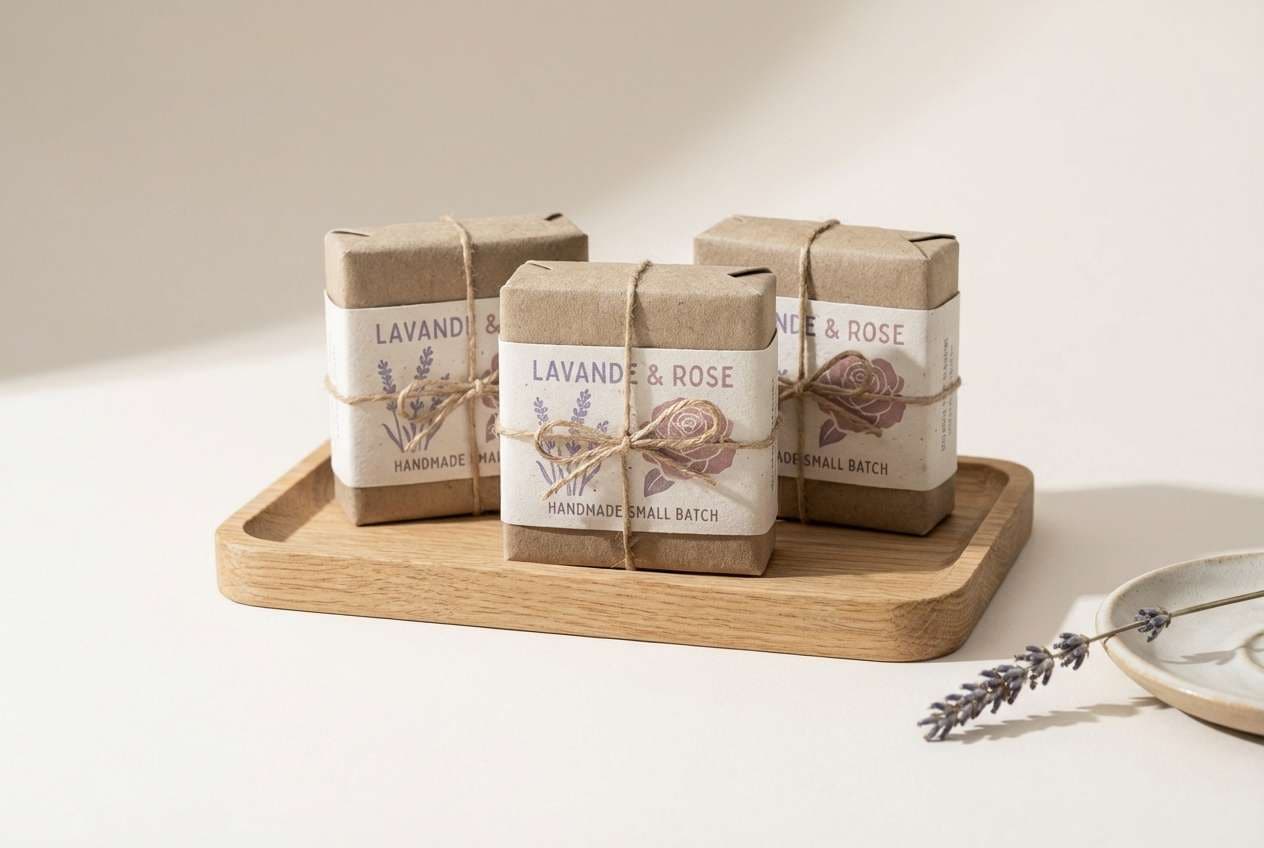 lavender soap label design