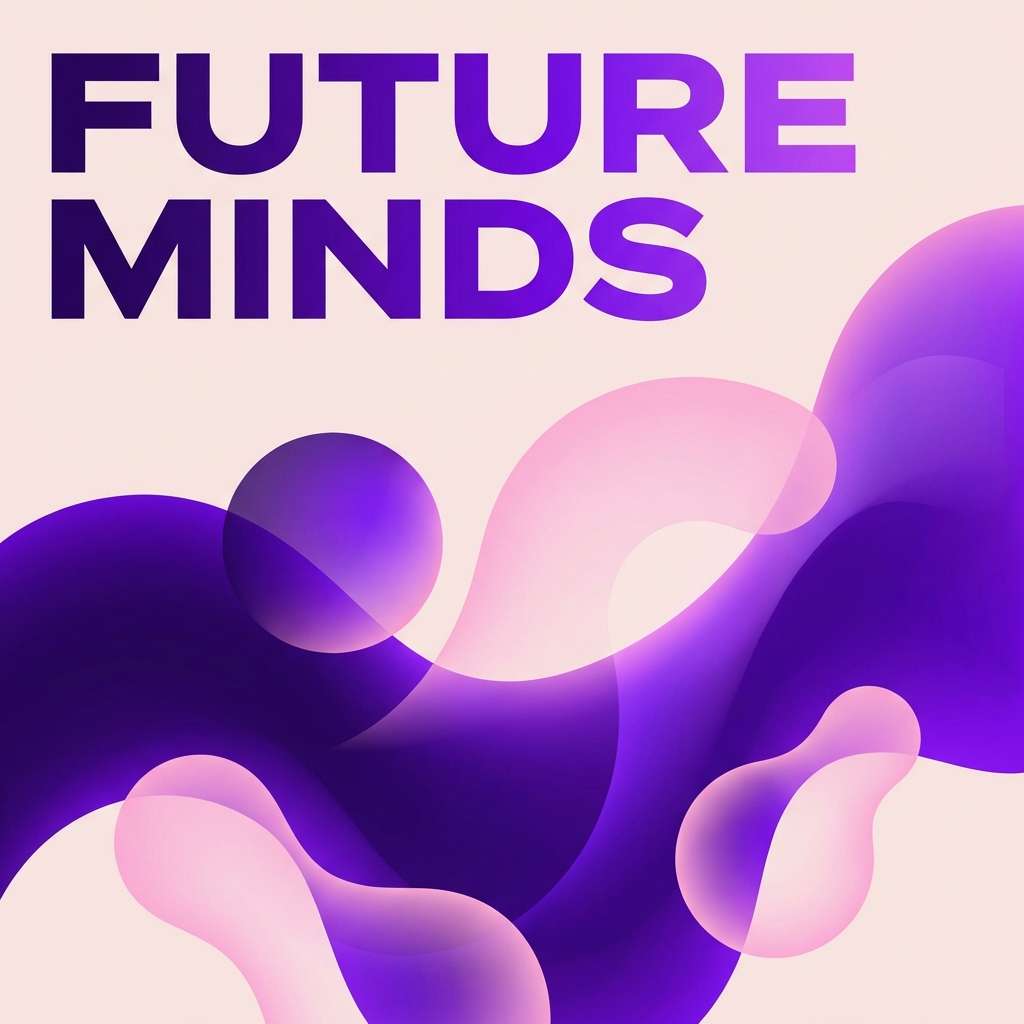 podcast cover in sunset violet