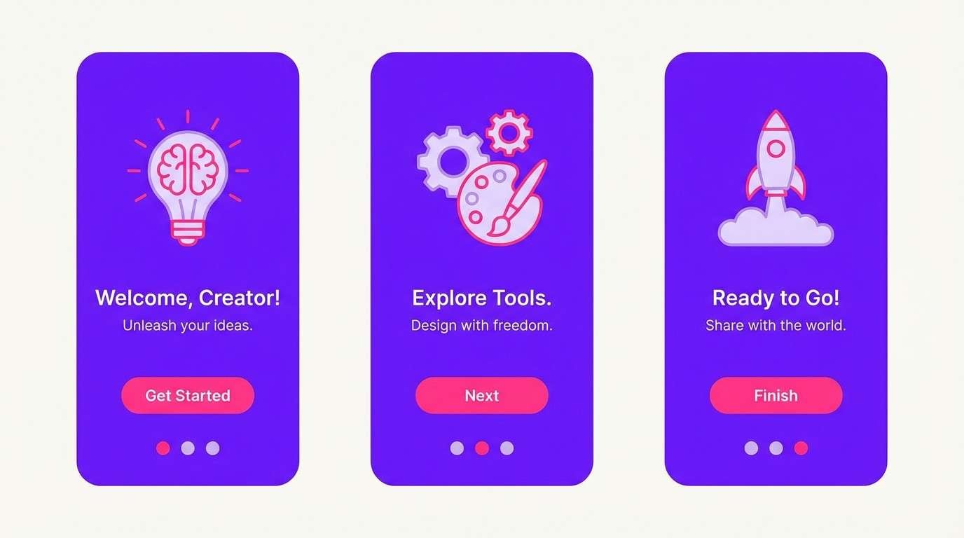 onboarding ui in iris pop