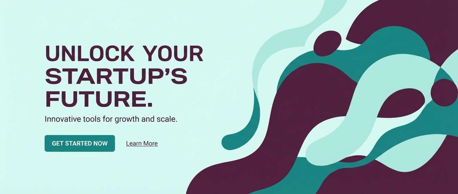 plum teal hero design