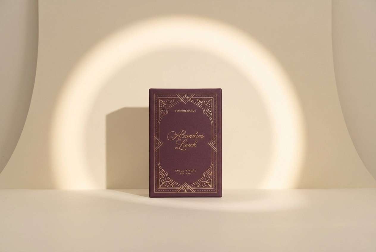 plum and gold packaging