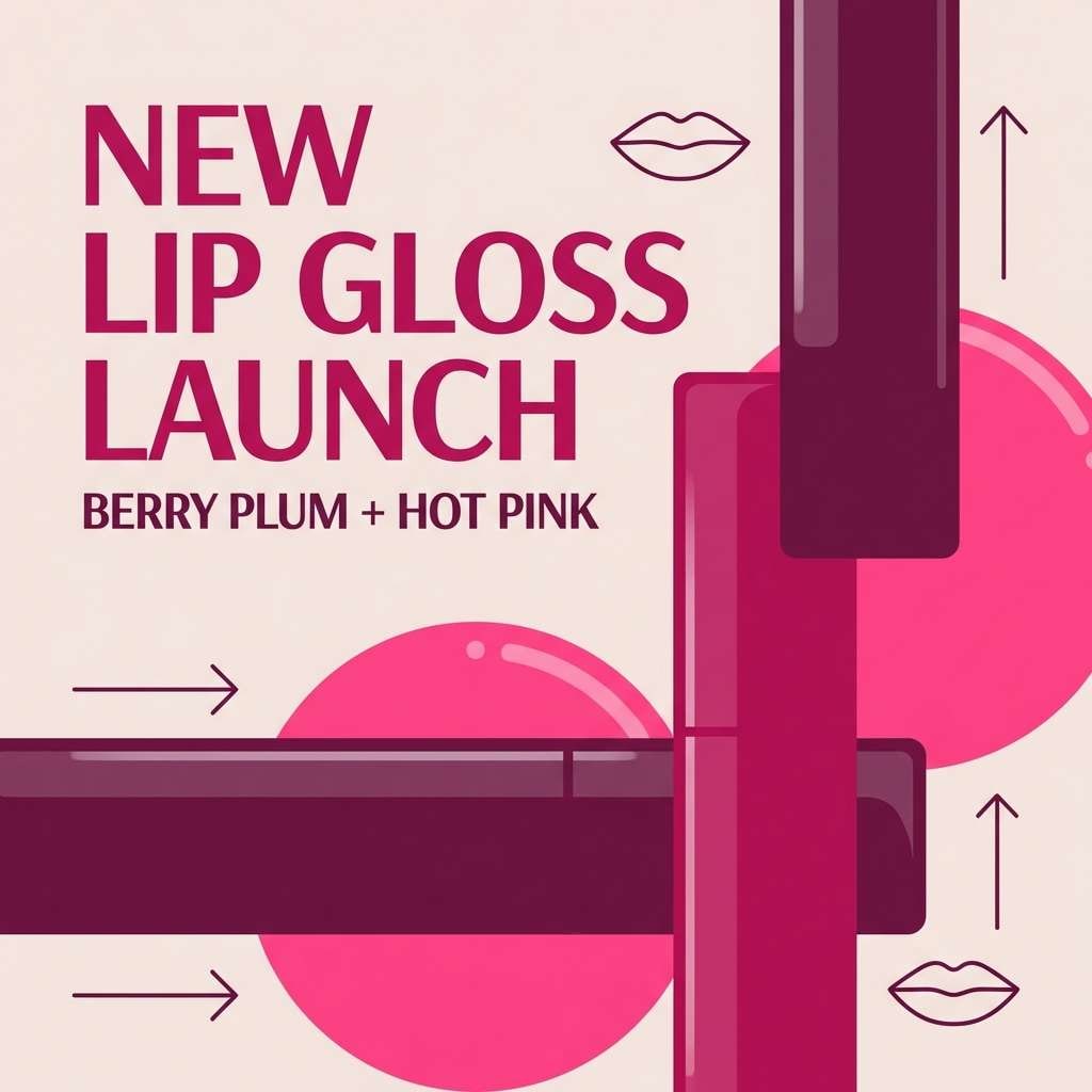 berry pink social ad