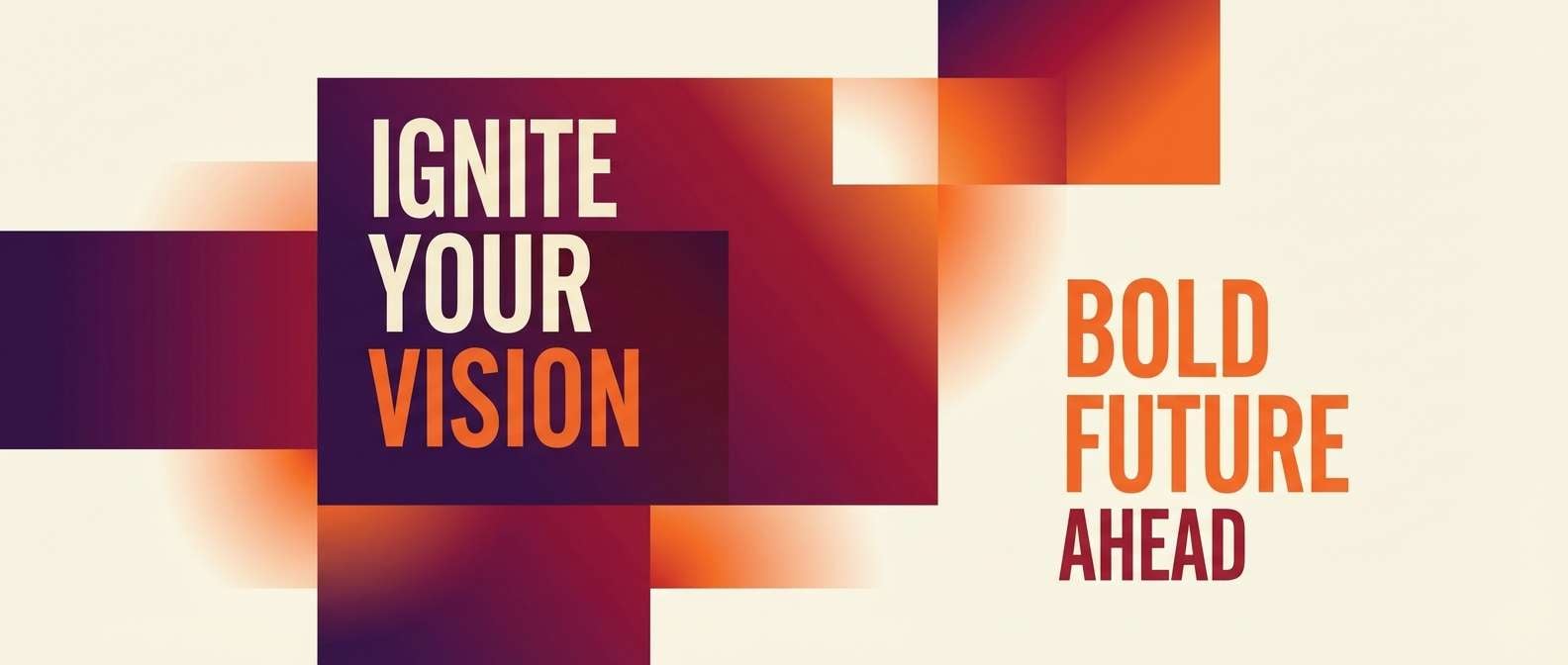 sunset hero banner layout