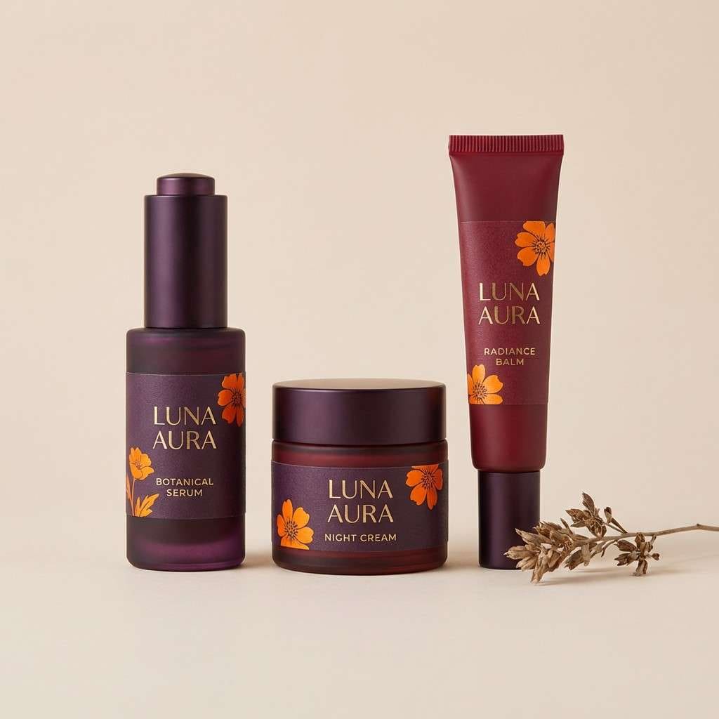 beauty packaging studio shot