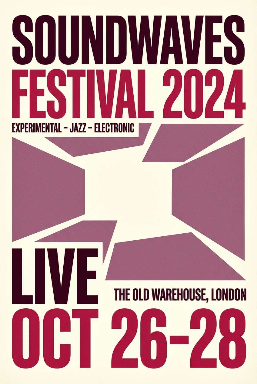 concert poster typography