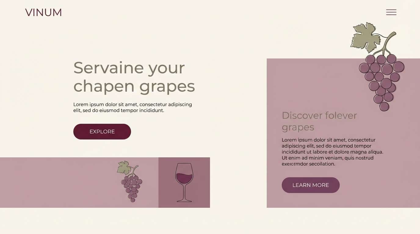 minimal portfolio landing