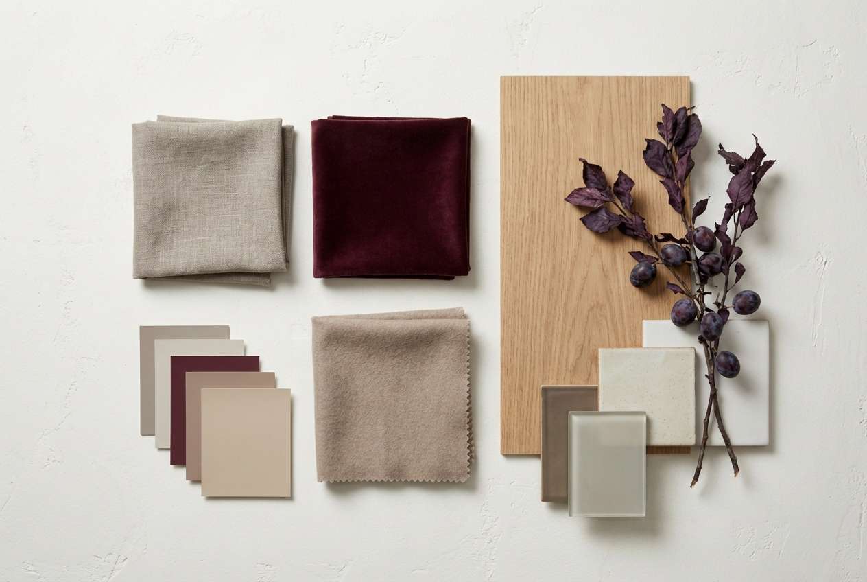 interior moodboard swatches