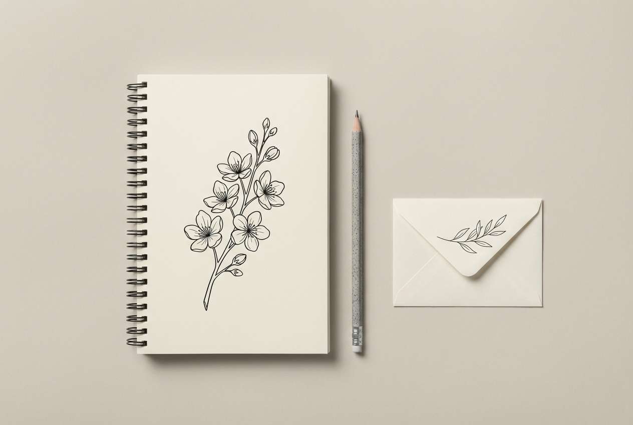 minimal stationery mockup