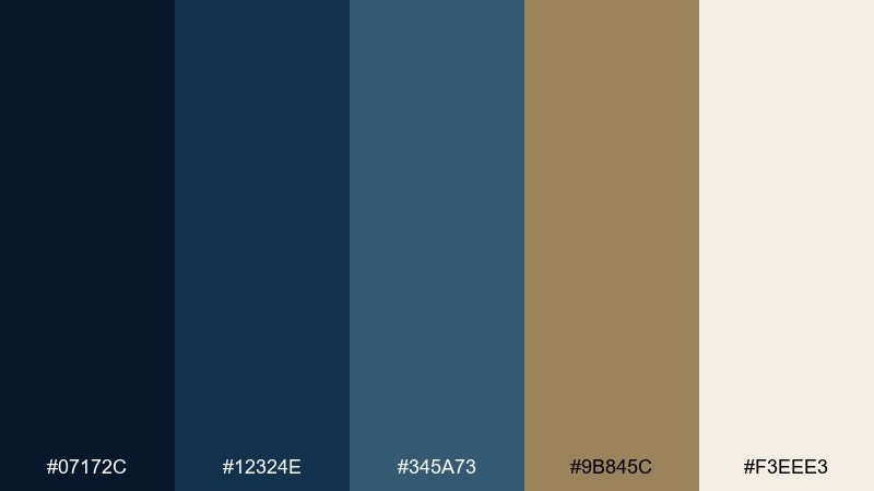 quiet library color palette with hex codes