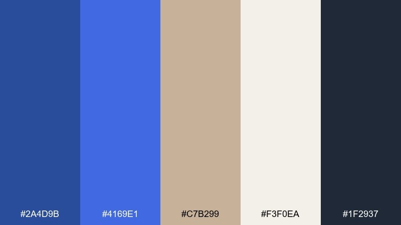 quiet library color palette with hex codes