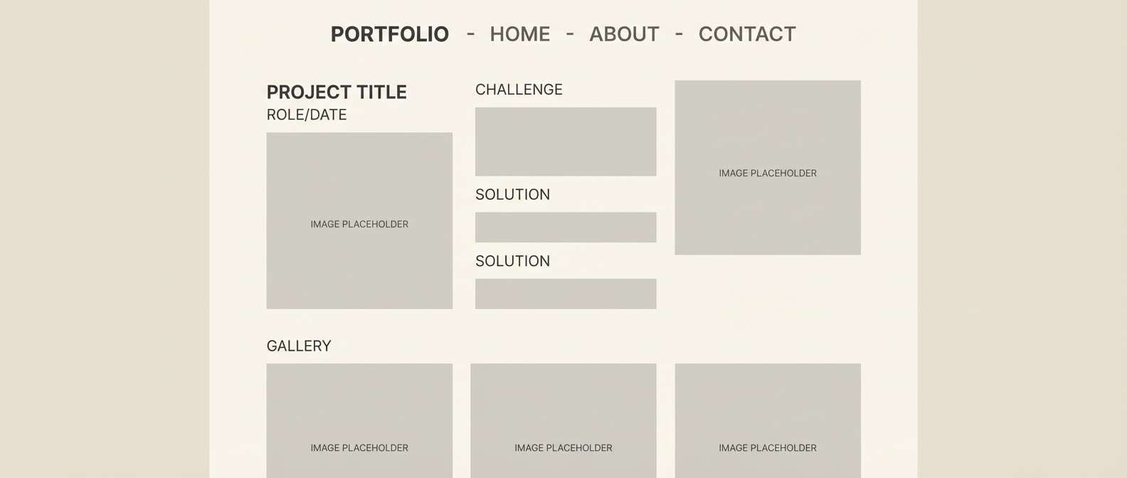 quiet portfolio case study