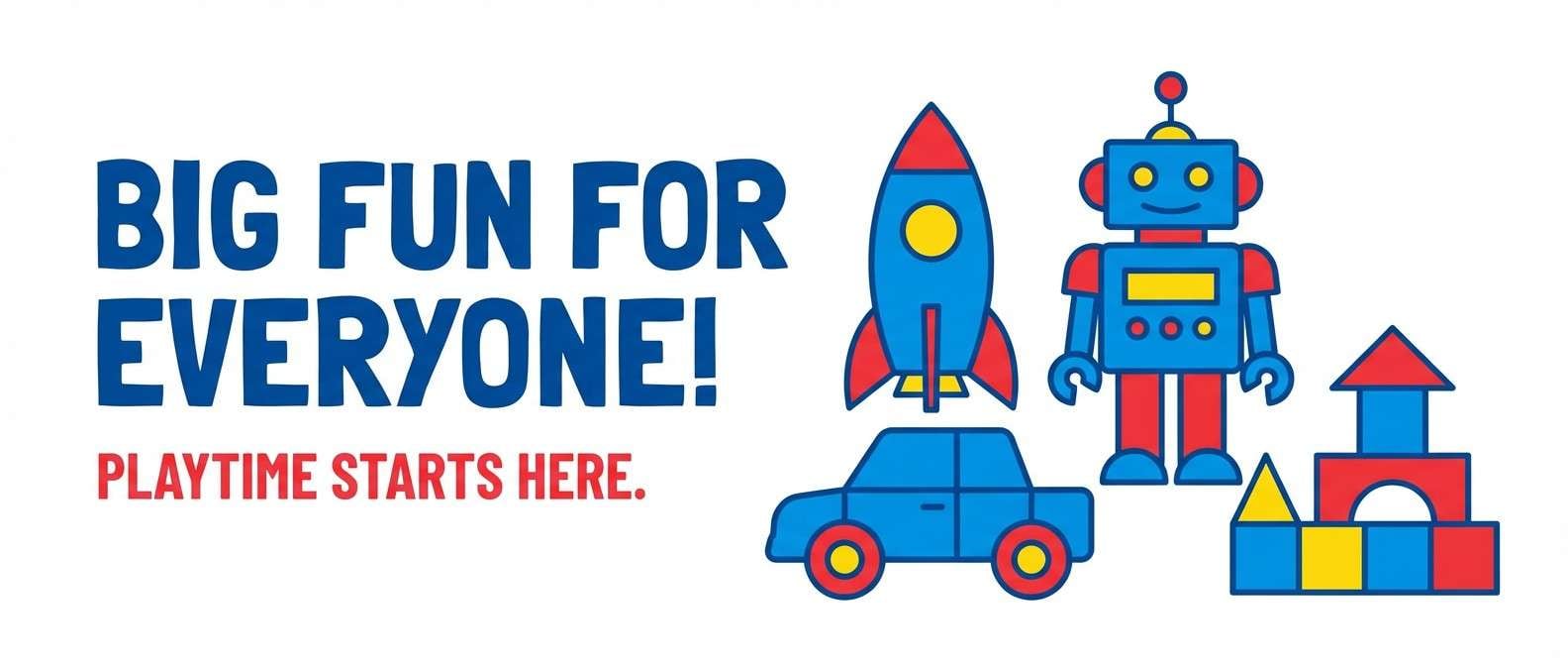 toy store banner design