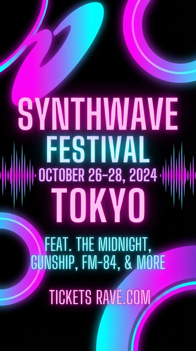 neon festival flyer design