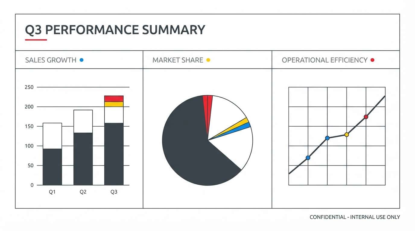 minimal presentation slide template