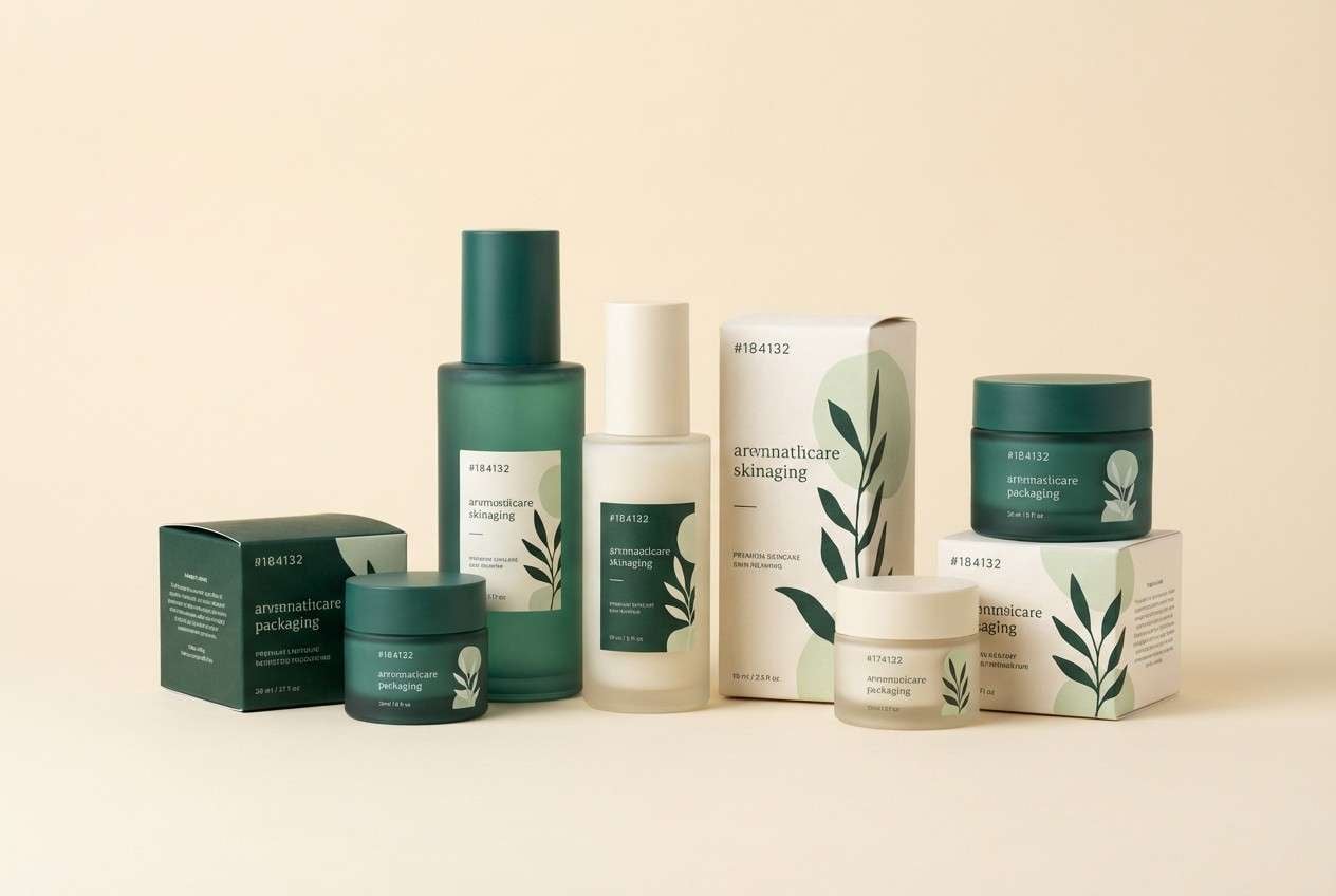 minimal skincare packaging