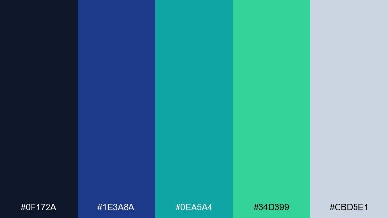 rainy terrace color palette with hex codes