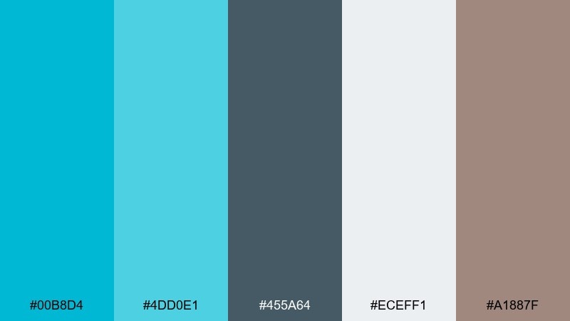 rainy window color palette with hex codes