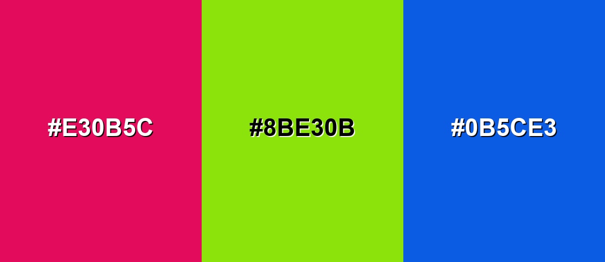 triadic combinations of raspberry-color