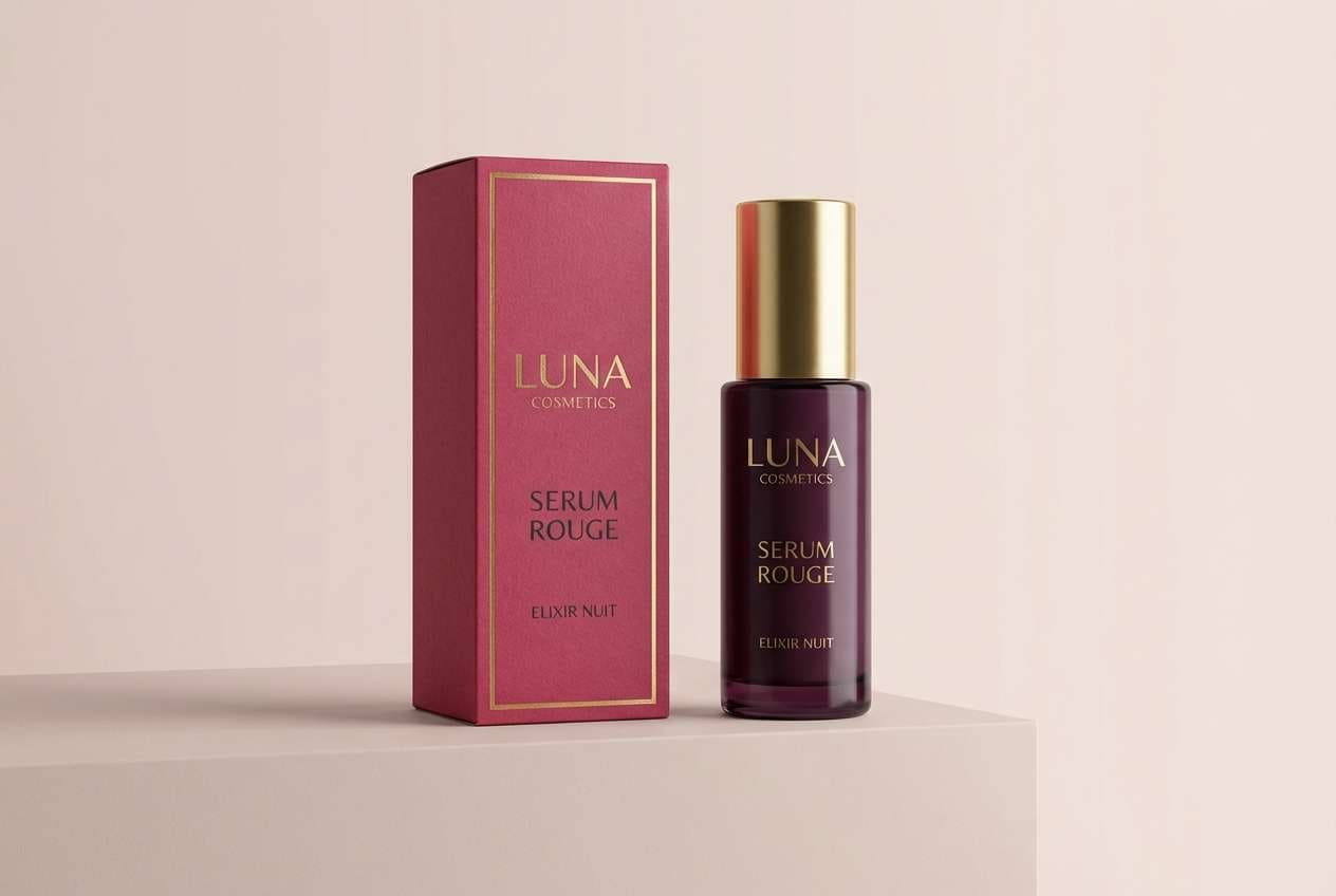 luxury berry packaging mockup