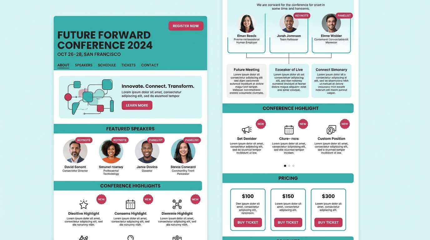 conference ui teal berry