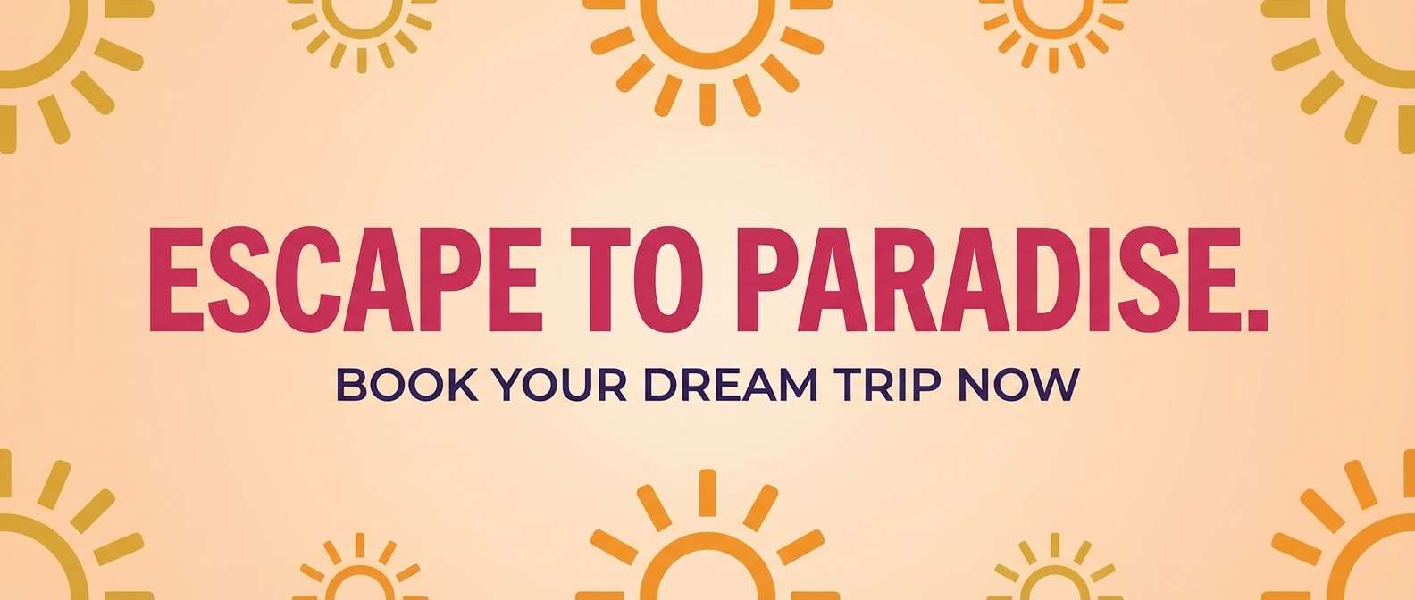 sunset travel banner