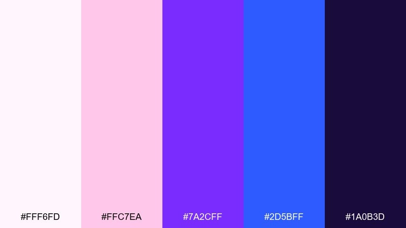 raspberry ice cream shop blue raspberry color palette with hex codes