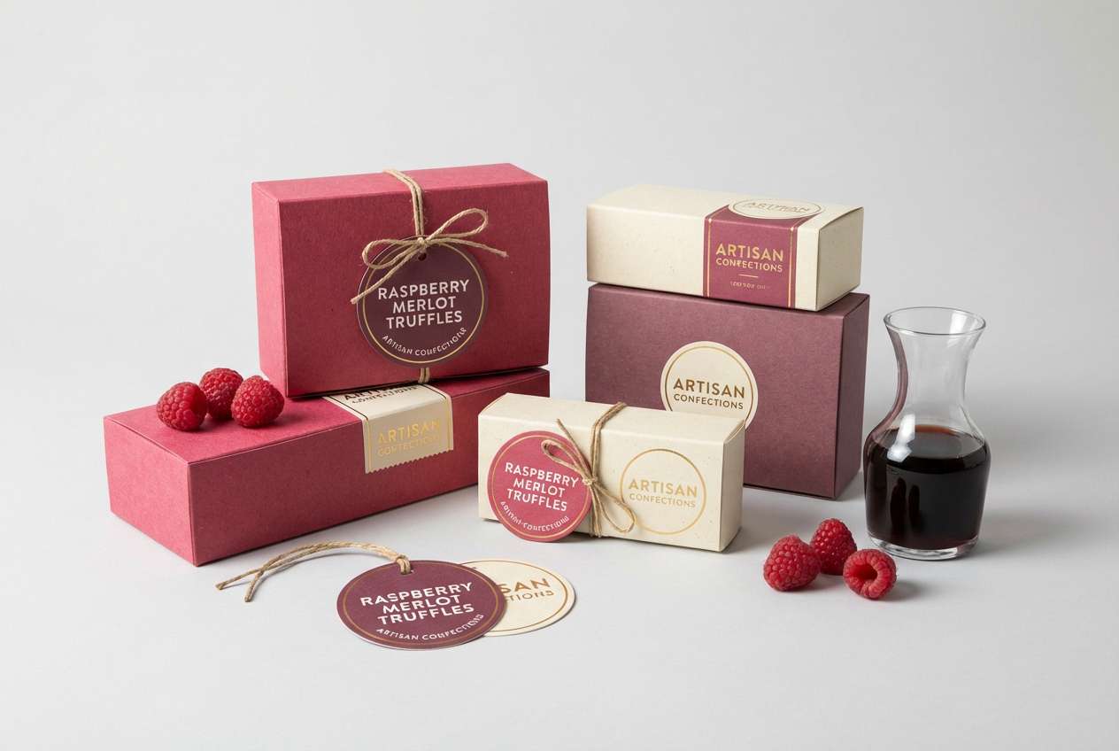 raspberry merlot dessert boxes