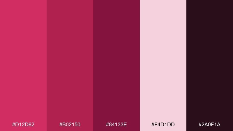 raspberry monochrome depth raspberry color palette with hex codes