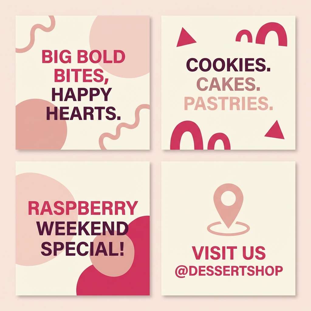 dessert shop carousel design