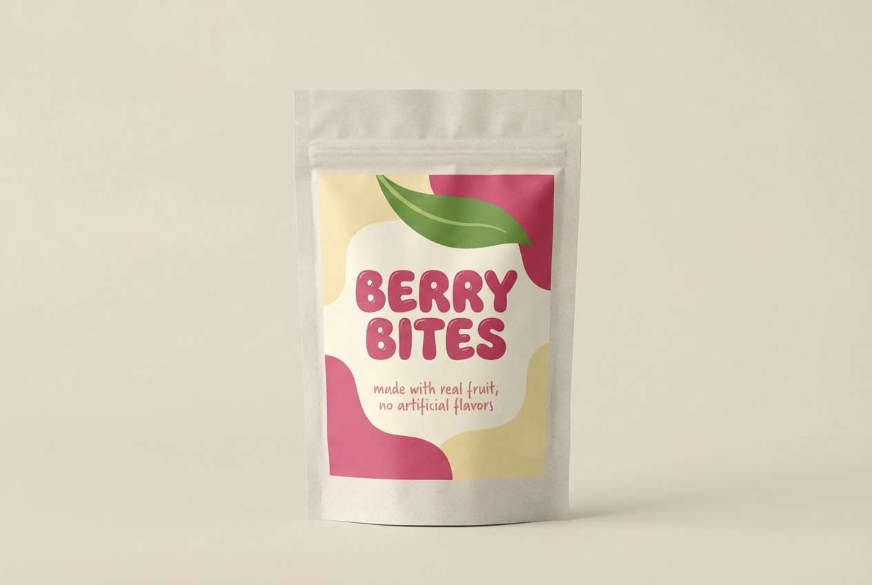 snack label packaging