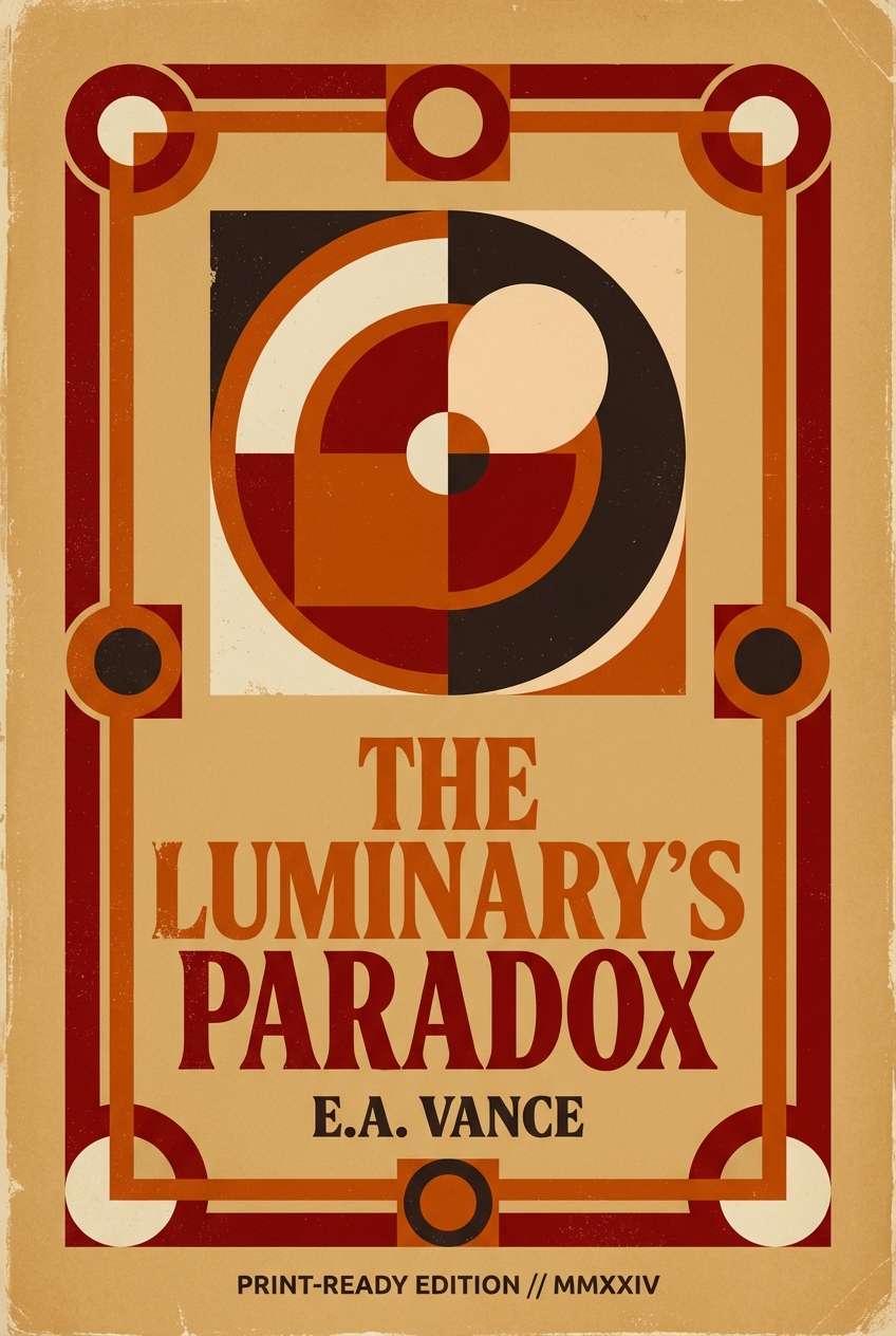 warm book cover layout