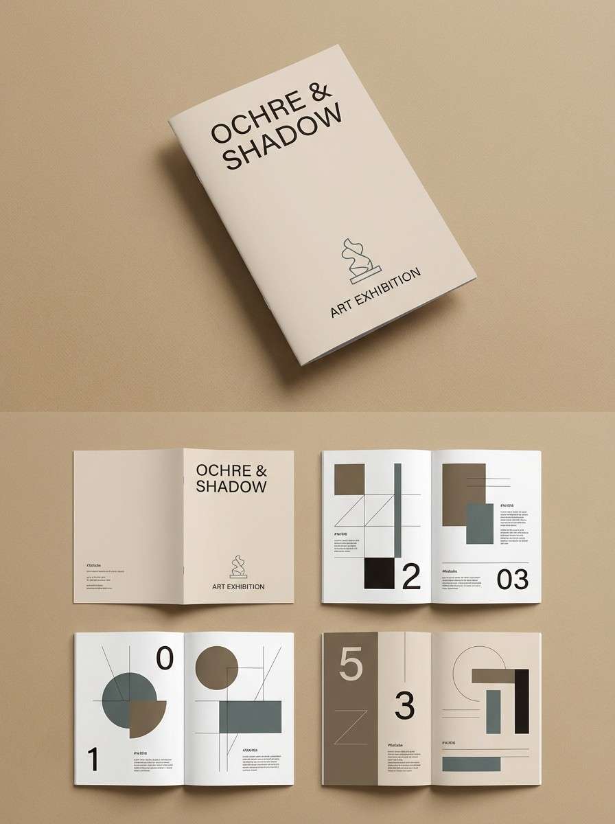 gallery brochure editorial layout