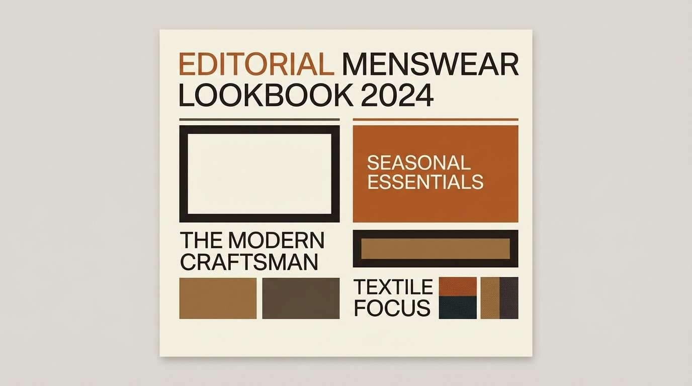 menswear lookbook layout