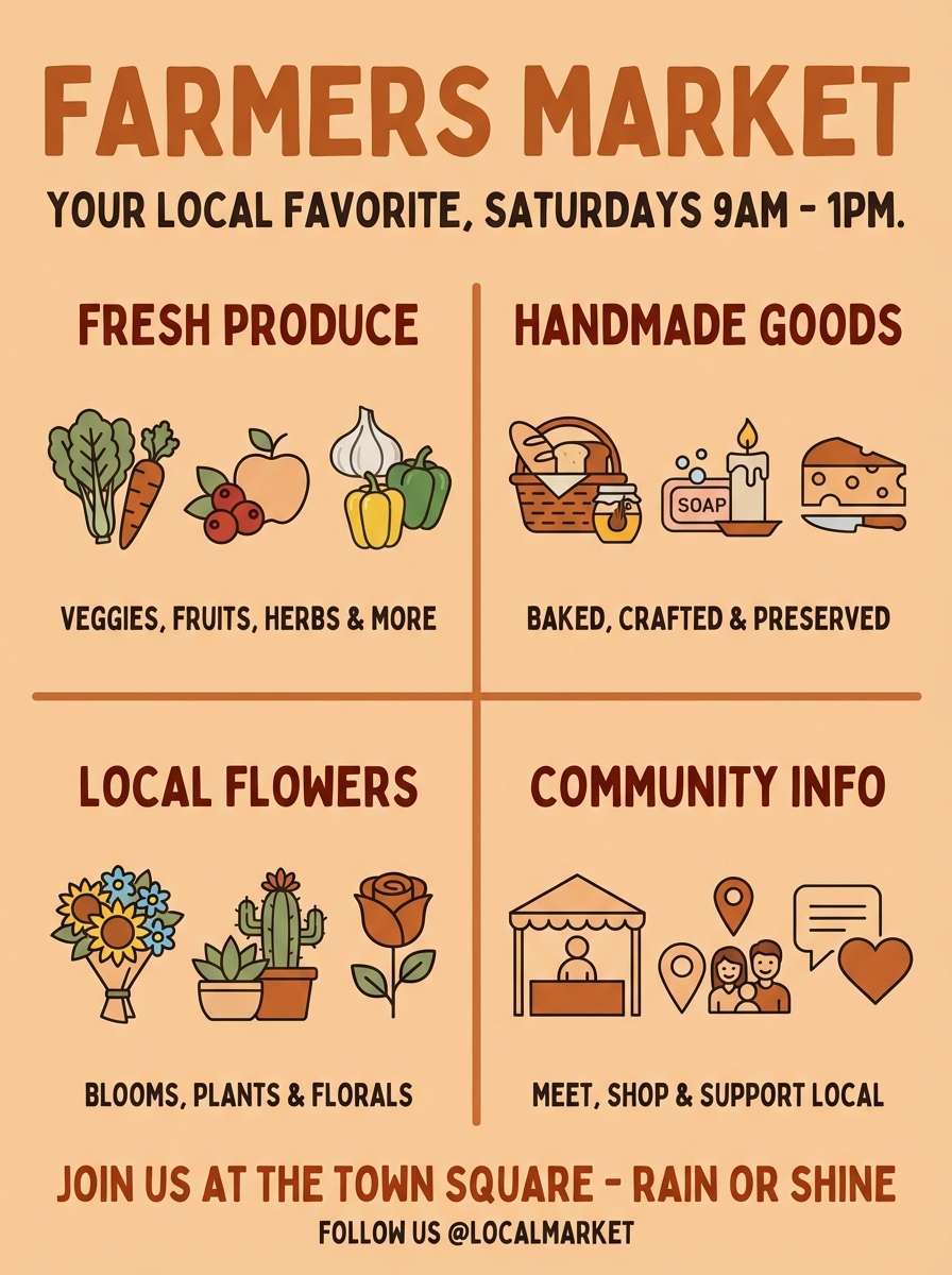 farmers market flyer graphic