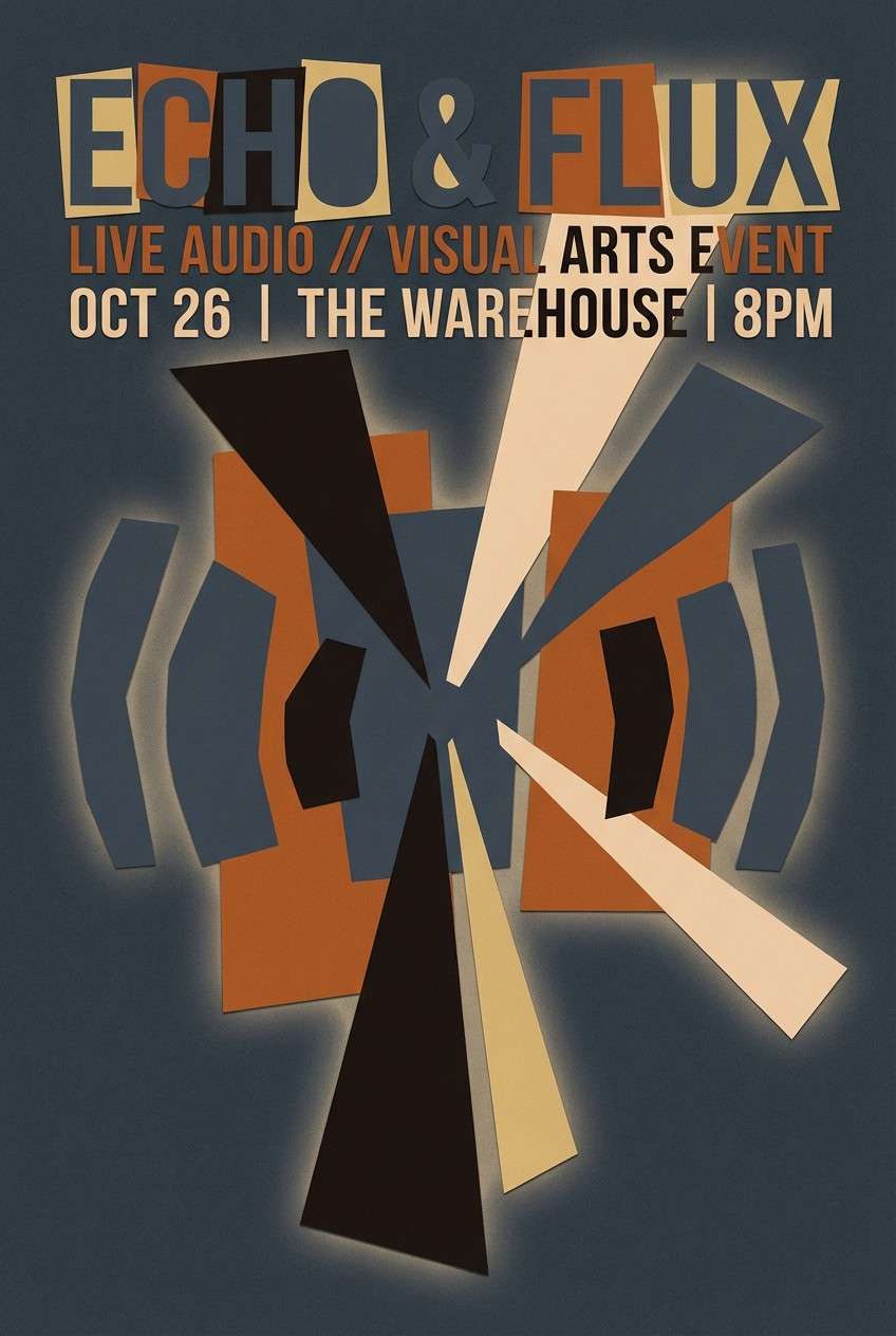 music event poster graphic