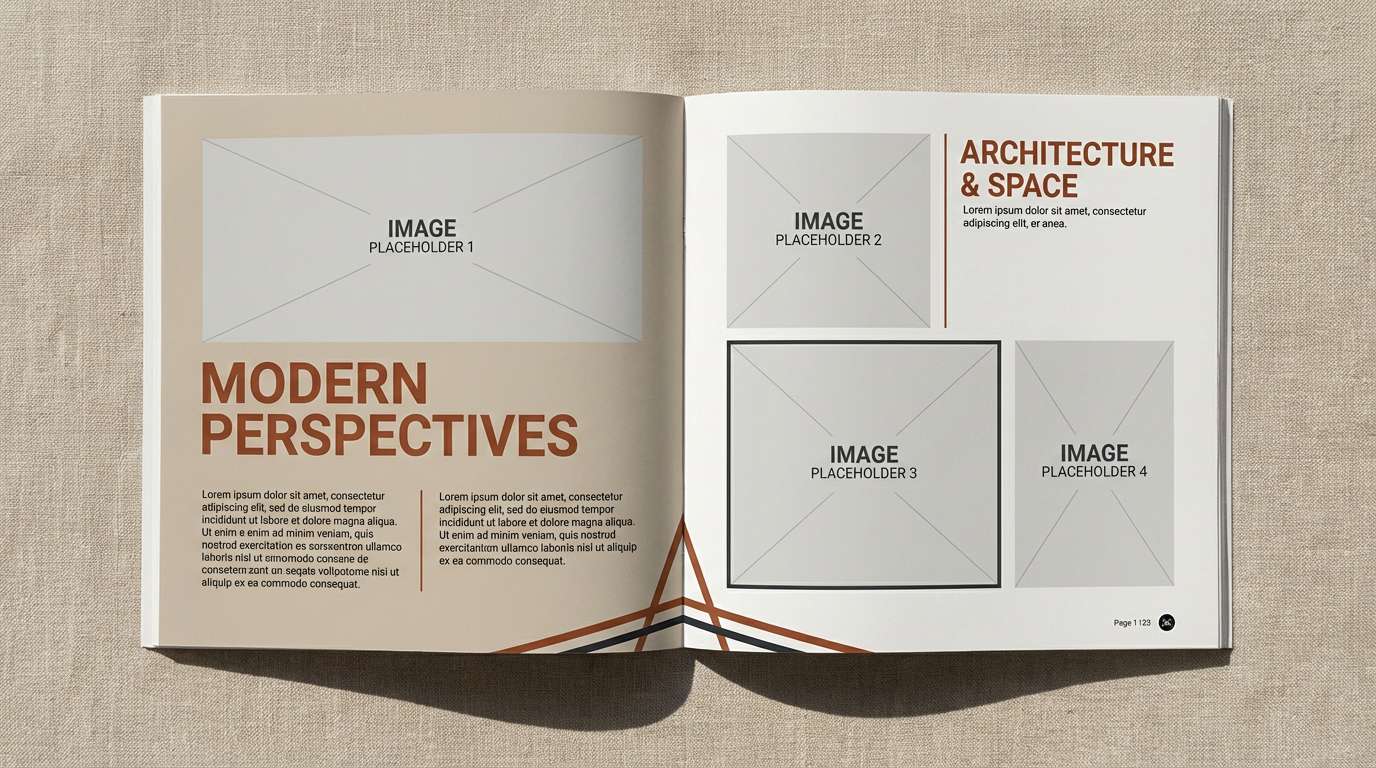 real estate brochure spread