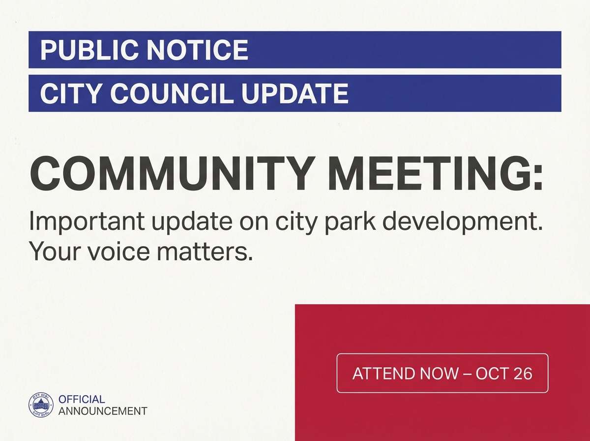 civic announcement poster