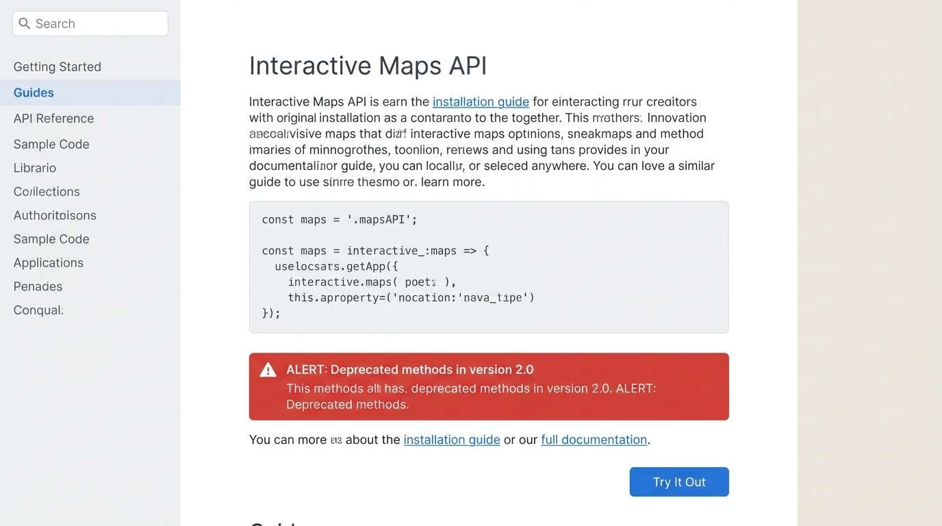 developer docs ui layout