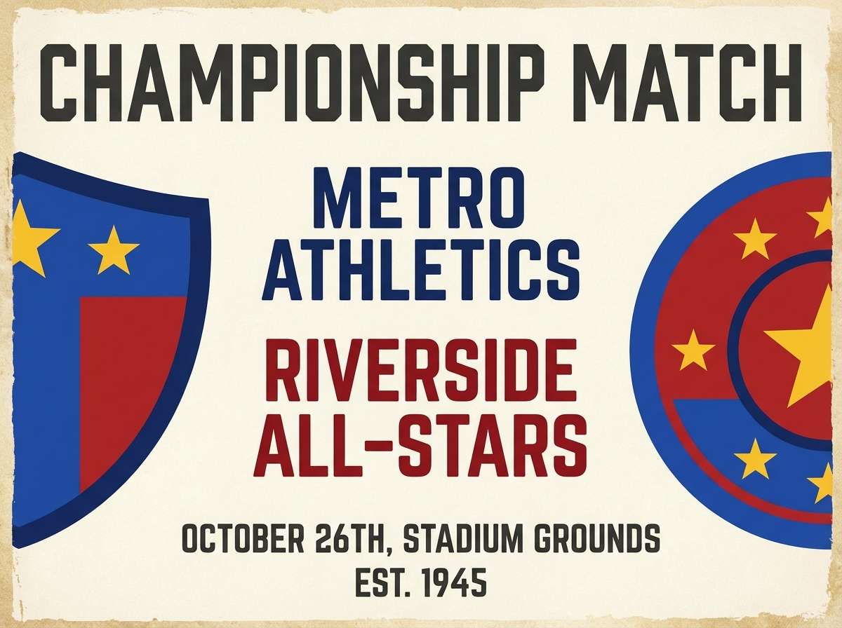 vintage sports poster design