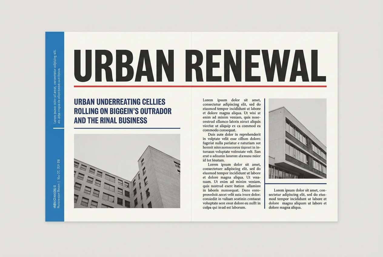 editorial spread layout