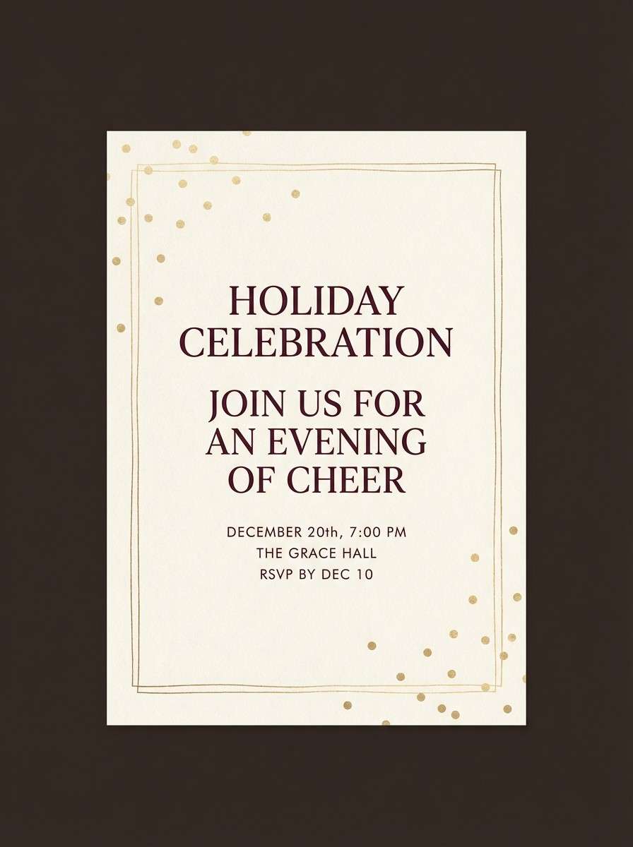 burgundy gold invitation