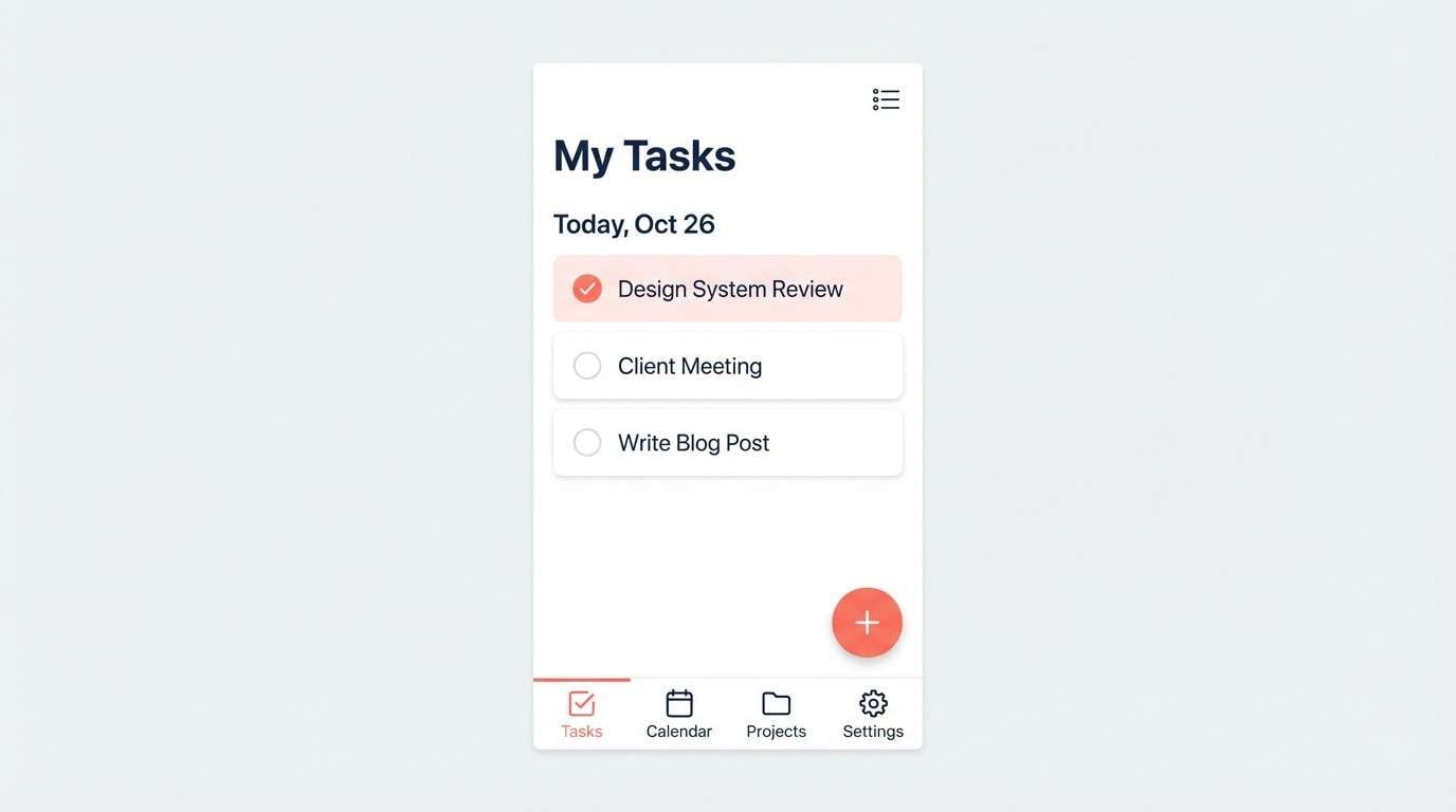 task list ui