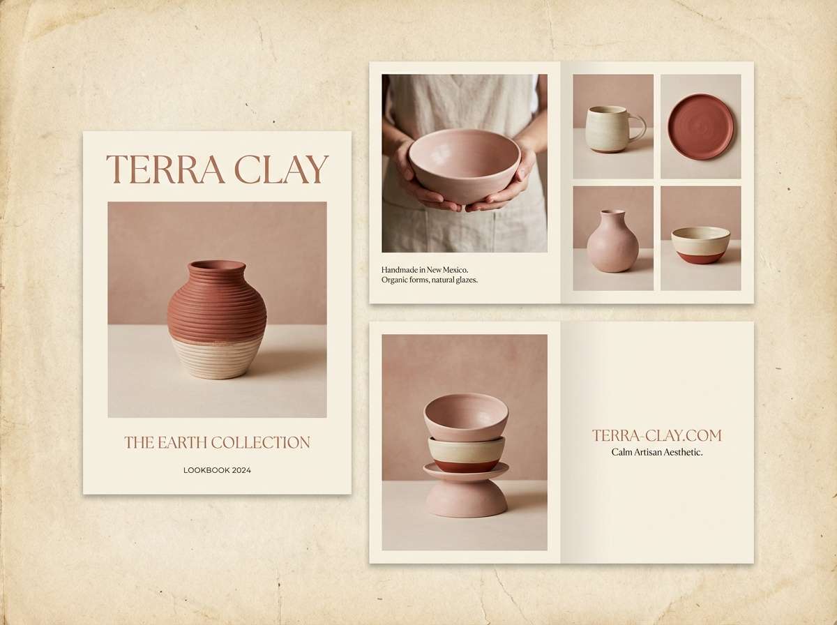 ceramics lookbook in clay tones