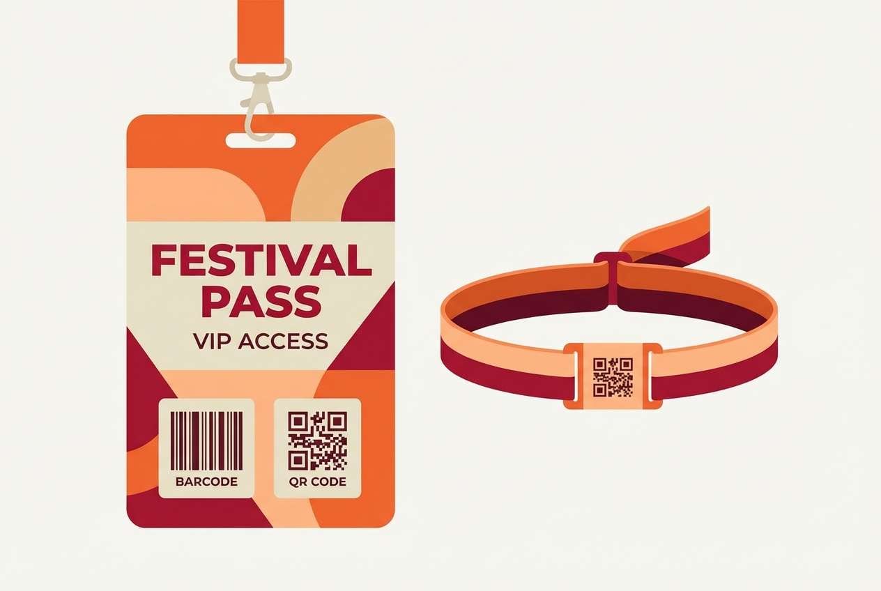 festival pass and wristband