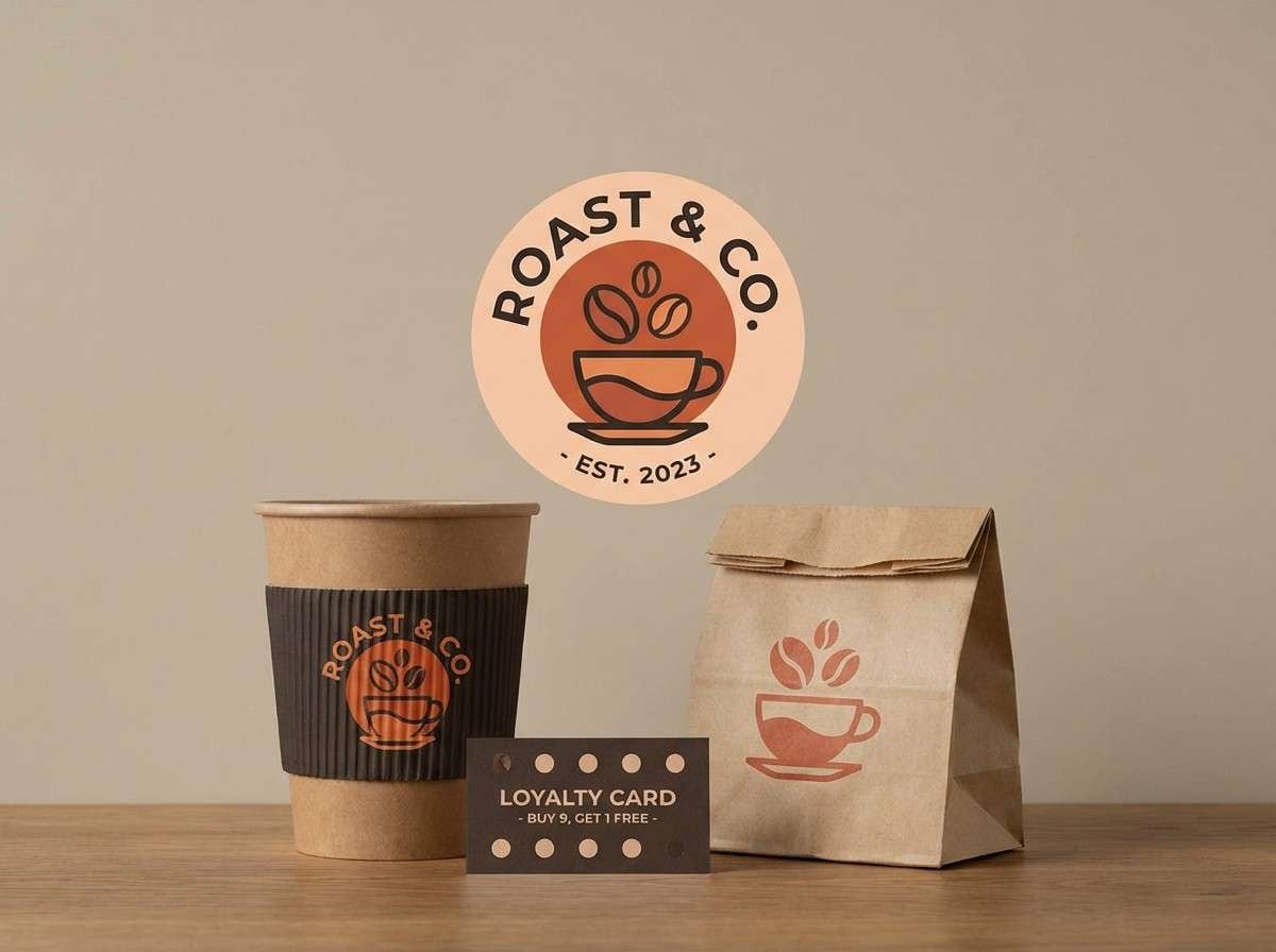 coffee shop branding set